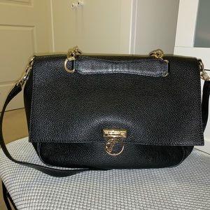 Versace collection leather handbag